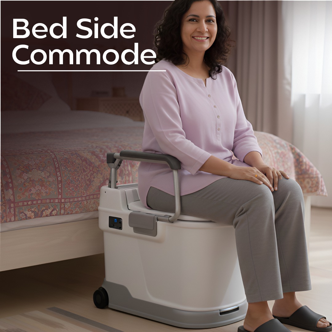 Bedside Commode — portable toilet chair for elderly and disabled