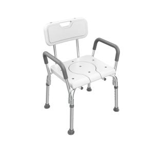 Adjustable Aluminum Shower Chair Foldable Commode Chair