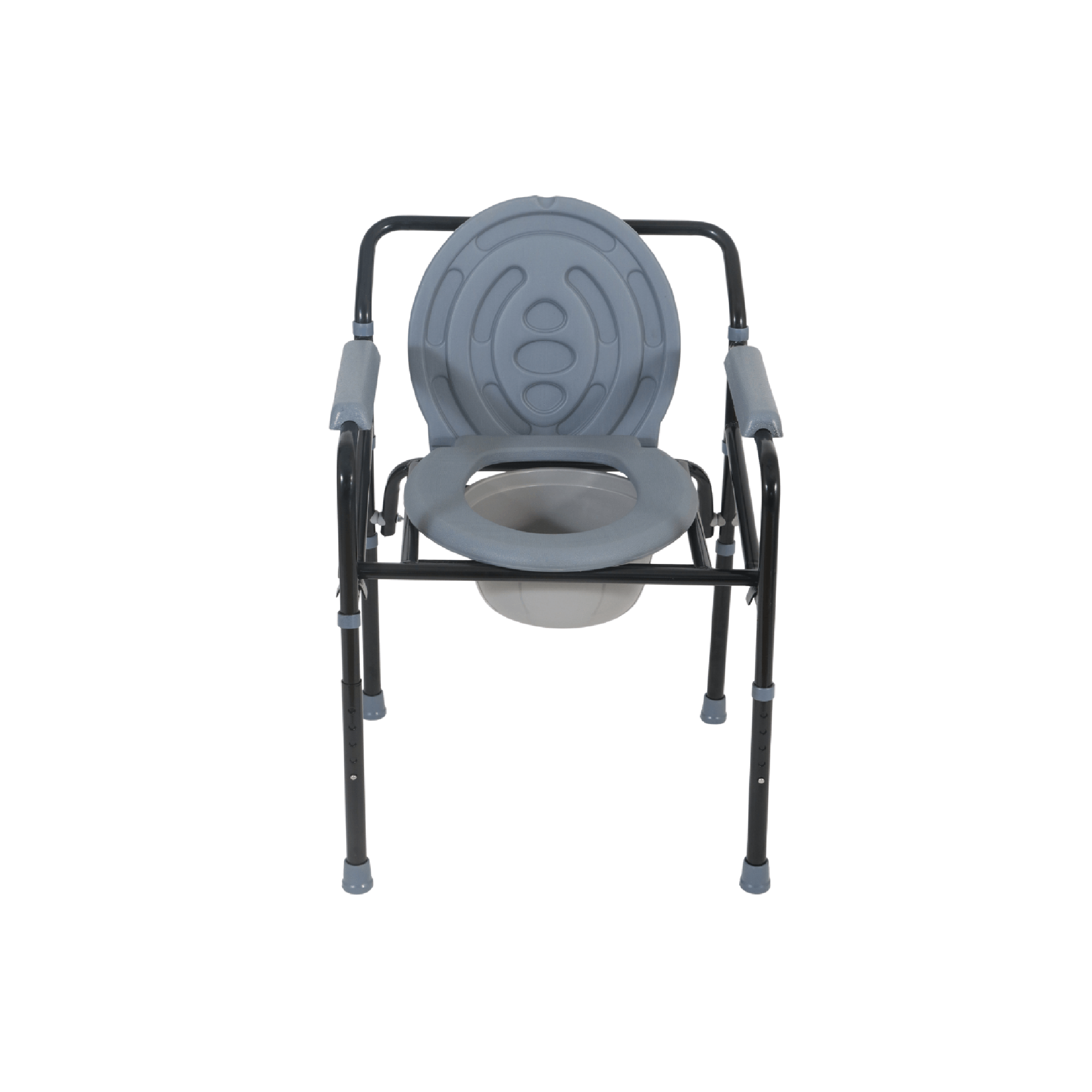 AN894 Antique Black Height Adjustable Commode Chair