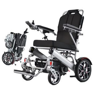 Rehabilitation Therapy Supplies Folding Lightweight Motorized Wheelchair