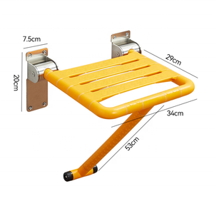 Stainless Steel Folding Wall Mounted Bath Shower Safety Toilet Stool