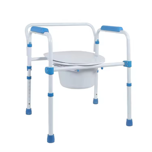 Aluminum Folding Commode Shower Chair with Bedpan