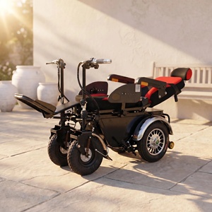 Motor Driven Standing Wheelchair With Electric Lifting Legrest
