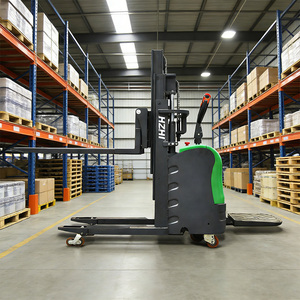 HZ Lithium-Ion Electric Pallet Stacker Standing Operation