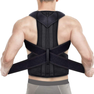 Breathable Mesh Back Posture Corrector Cross Support Straps Provide Stable Spine Support Alleviate Back Dull Soreness