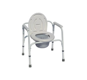 Adjustable Commode Set Toilet Chair Potty Adults Chair with Bedpan