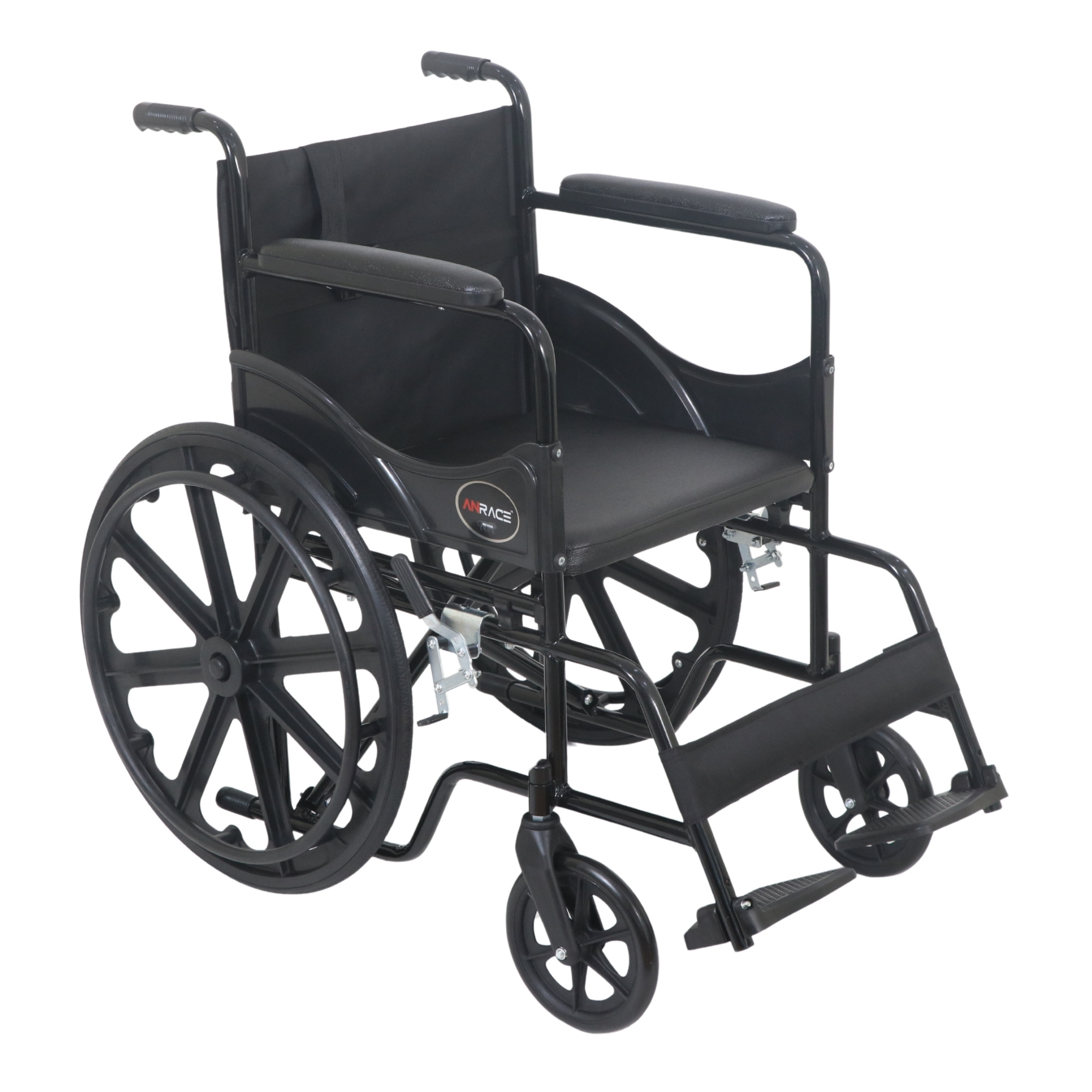 AN80MC Folding Wheelchair with Cushioned Seat MAG Wheels